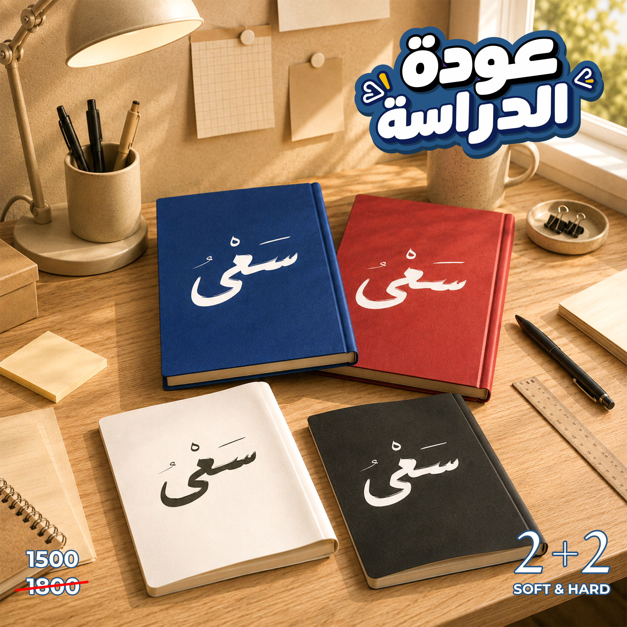 2 Hard Cover + 2 Soft Cover